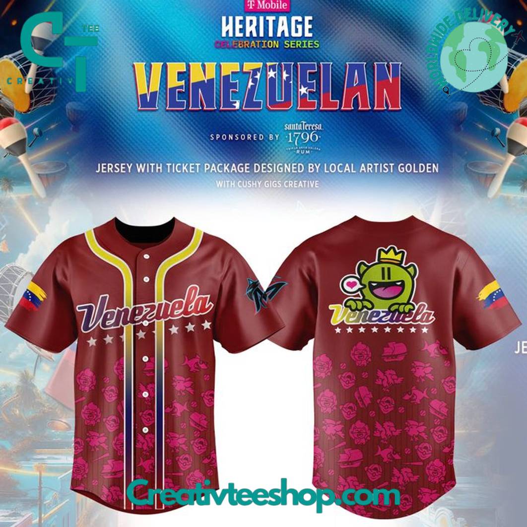 Miami Marlins x 2025 Venezuelan Heritage Celebration Baseball Jersey