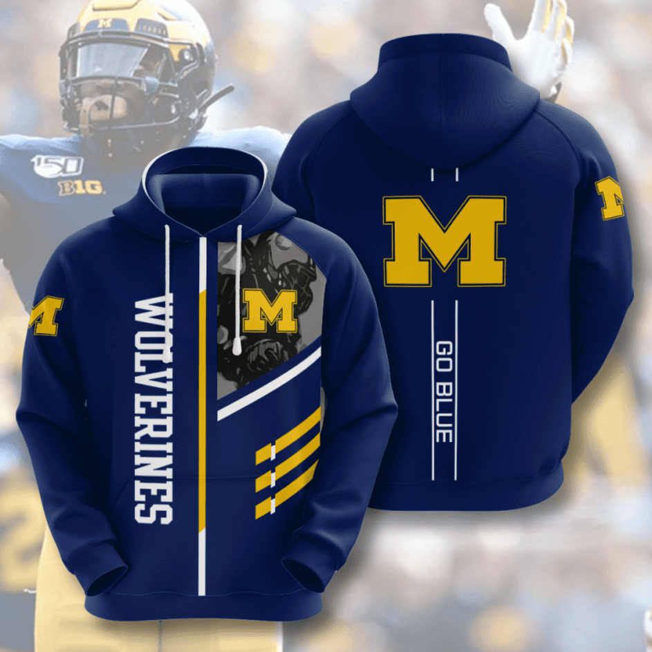 Michigan Wolverines American Football Hoodie