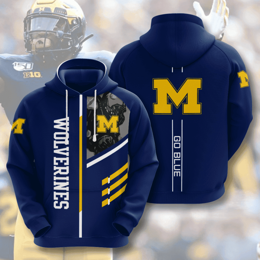 Michigan Wolverines Hoodie  Zip Hoodie Gift For Sport Music Fans
