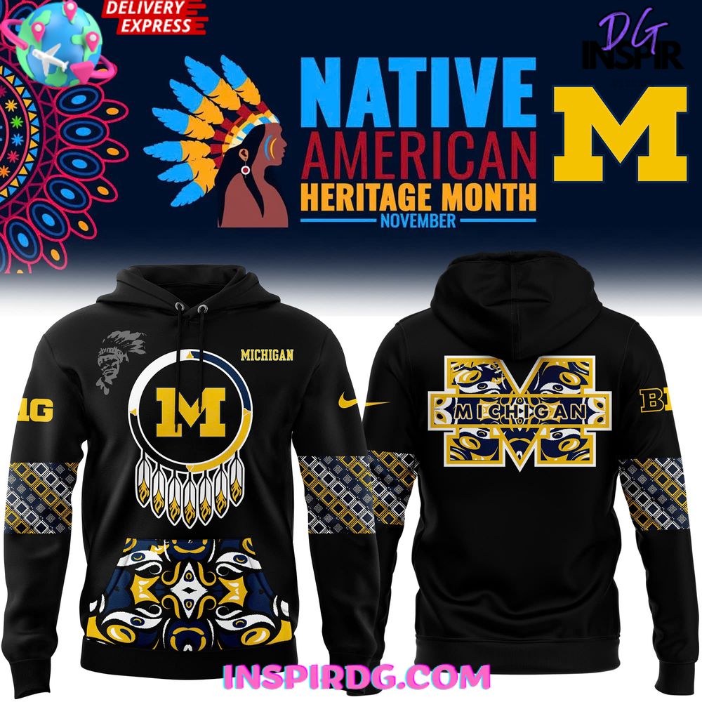 Michigan Wolverines Native American Heritage Month Special Hoodie Gift For Sport Music Fans