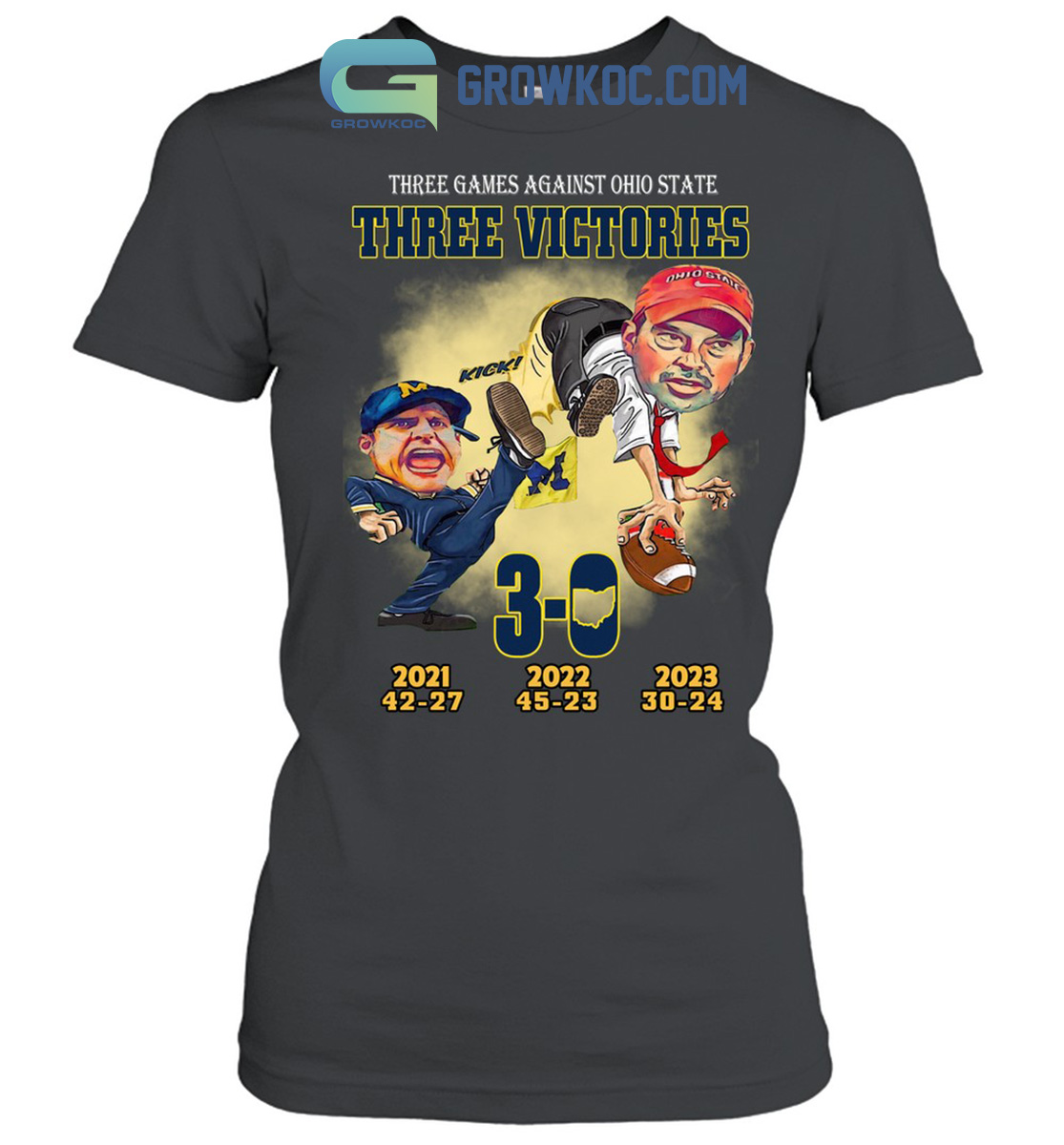 Michigan Wolverines Three Game Against Ohio State Buckeyes Three Victories Hoodie T Shirts