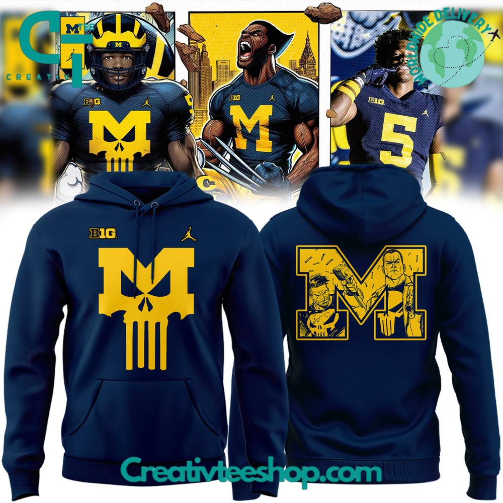 Michigan Wolverines x Punisher Special Hoodie