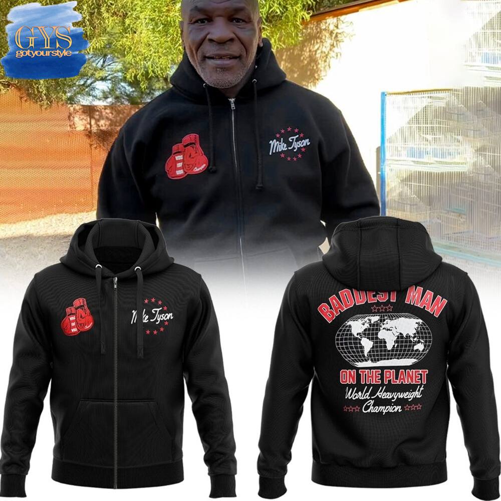 Mike Tyson Baddest Man On The Planet Limited Edition Hoodie Gift For Sport Music Fans