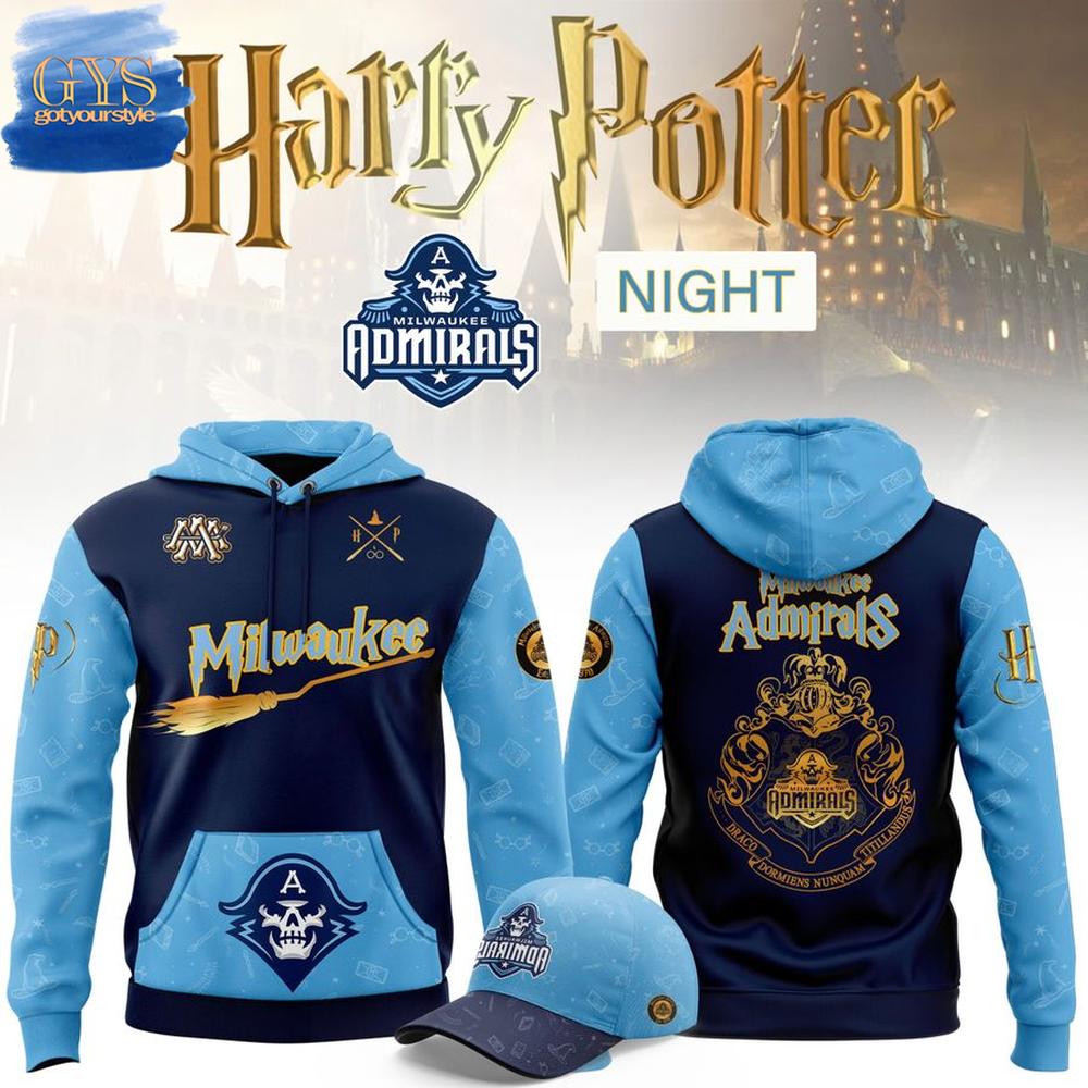 Milwaukee Admirals Harry Potter Night 2025 Limited Edition Hoodie Premium Merchandises