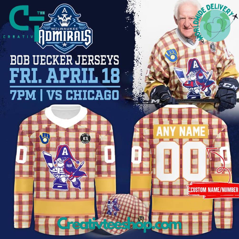 Milwaukee Admirals x Bob Uecker 2025 Hockey Jersey