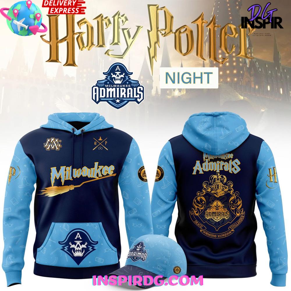 Milwaukee Admirals x Harry Potter Night 2025 Hoodie Premium Merchandises
