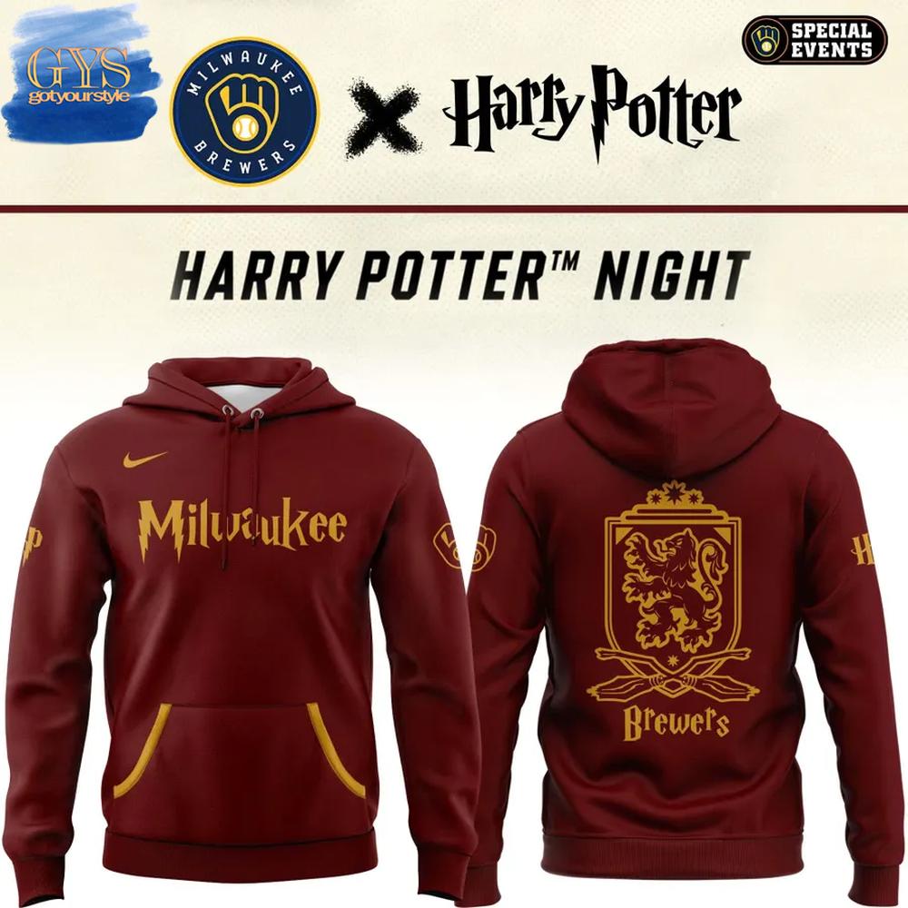 Milwaukee Brewers Harry Potter Night Special Edition Hoodie Premium Merchandise