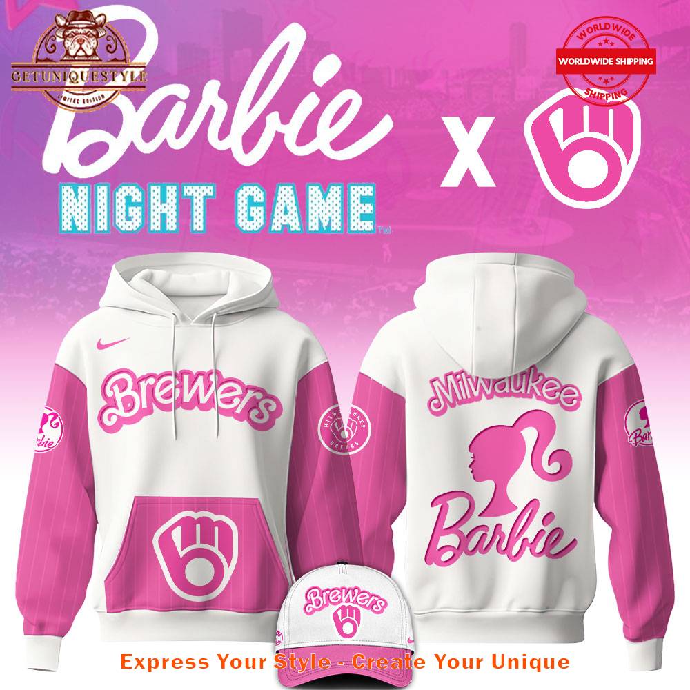 Milwaukee Brewers MLB x Barbie Night Game 2025 Hoodie