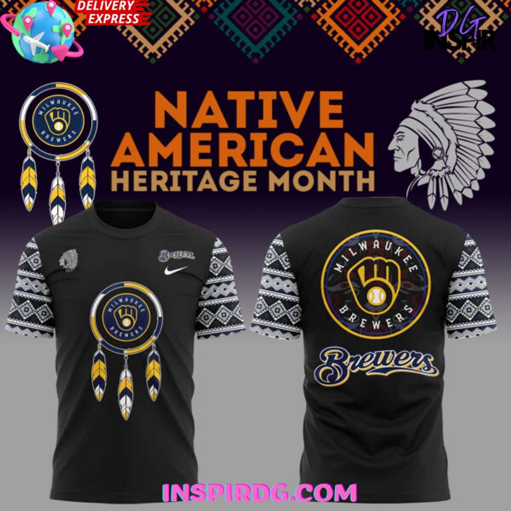 Milwaukee Brewers Native American Heritage Month 2025 T-Shirt Gift For Sport Music Fans