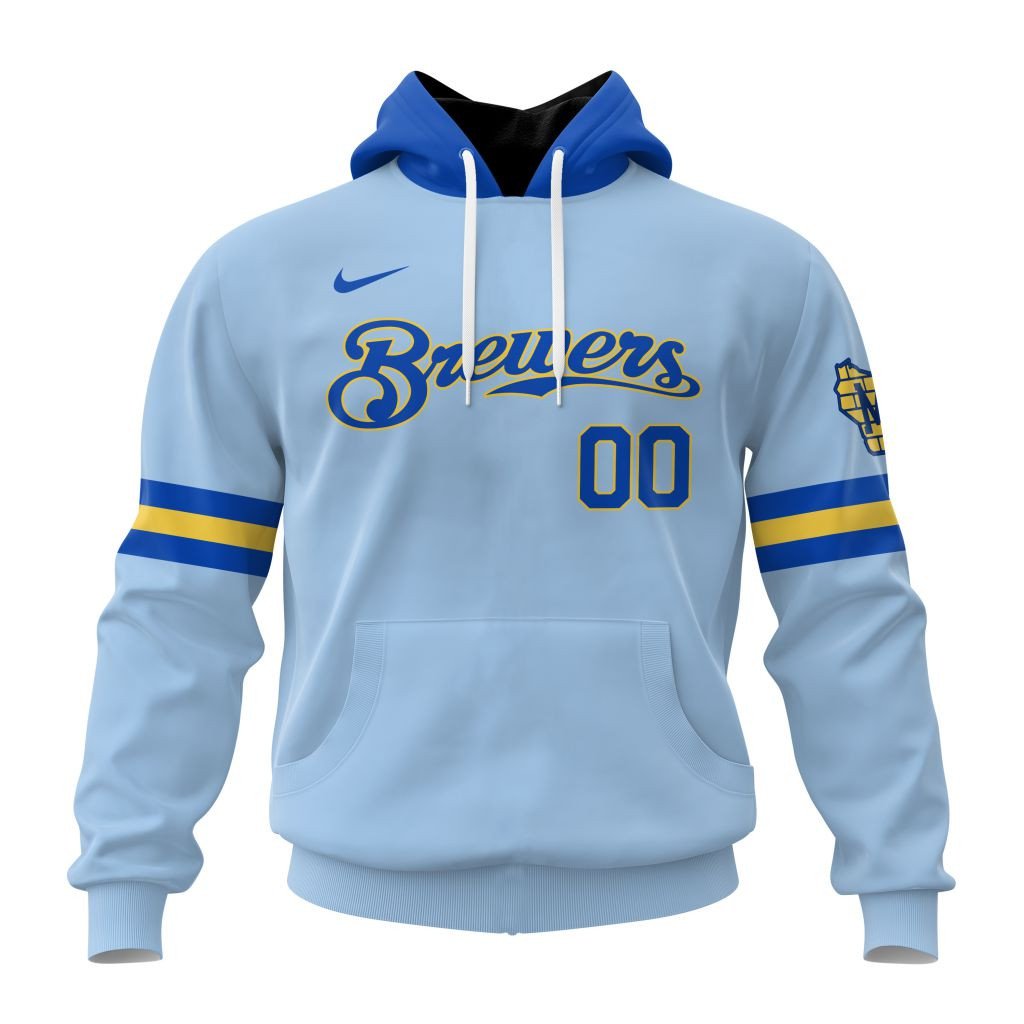 Milwaukee Brewers Personalized Alternate Design Concept Hoodie