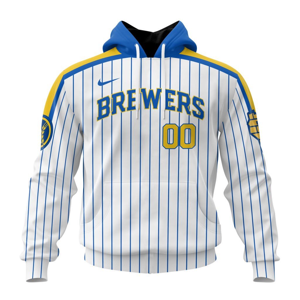Milwaukee Brewers Personalized Alternate Design Concept Hoodie