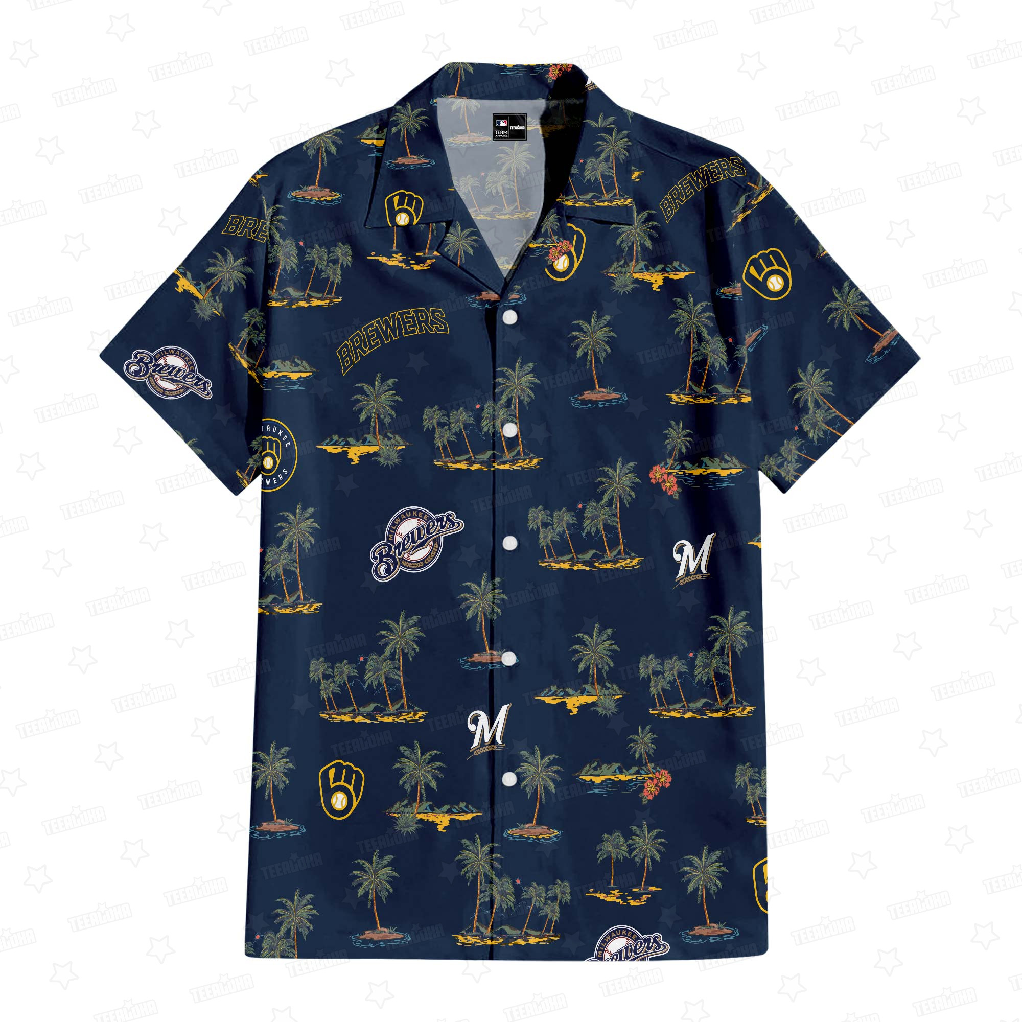 Milwaukee Brewers Victory Blend Aloha Hawaiian Shirt for Men And Women Gift For Sport Music Fans