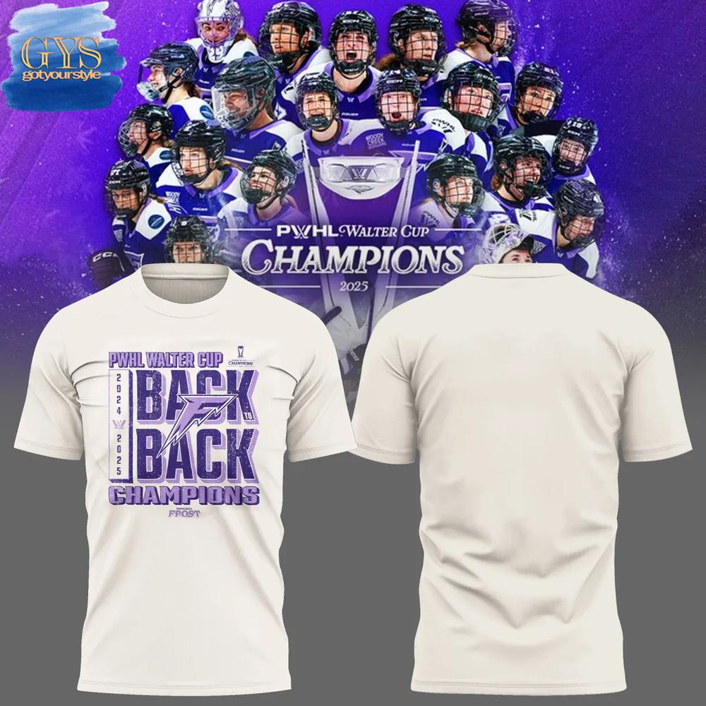 Minnesota Frost 2025 Walter Cup Champions Back To Back T-Shirt Gift For Sport Music Fans