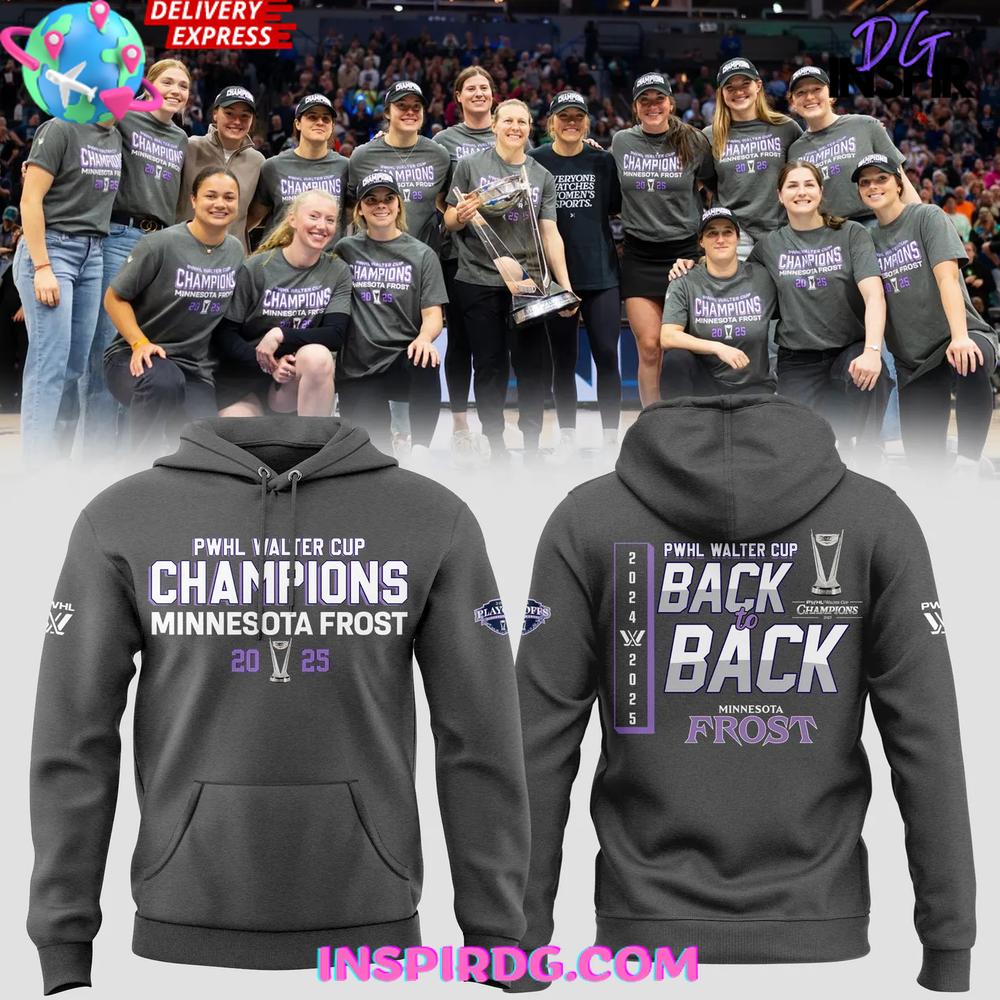 Minnesota Frost PWHL Walter Cup Champions 2025 Hoodie Premium Merchandises