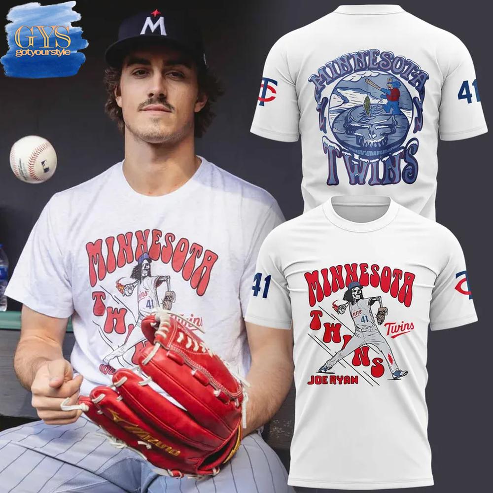 Minnesota Twins Joe Ryan x Grateful Dead T-Shirt Premium Merchandises
