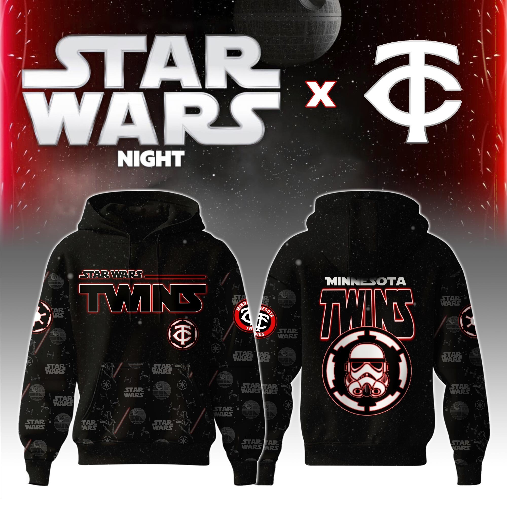 Minnesota Twins MLB x Star War Night Special Hoodie 2025 Gifts For Baseball Lovers