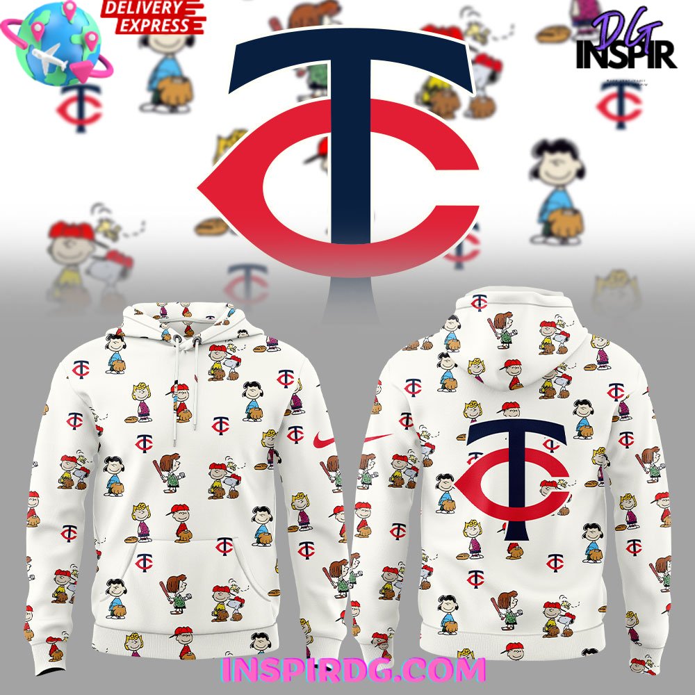 Minnesota Twins Peanuts 75th Anniversary Special Hoodie Premium Merchandise