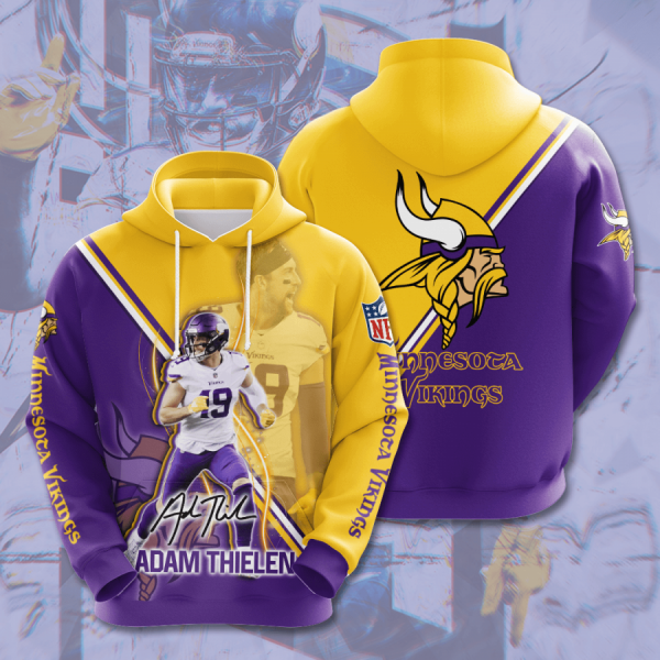 Minnesota Vikings Adam Thielen NFL Football Team Hoodie