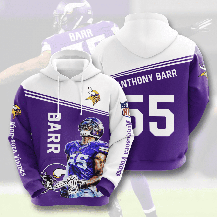 Minnesota Vikings Barr 55 Hoodie Version 214