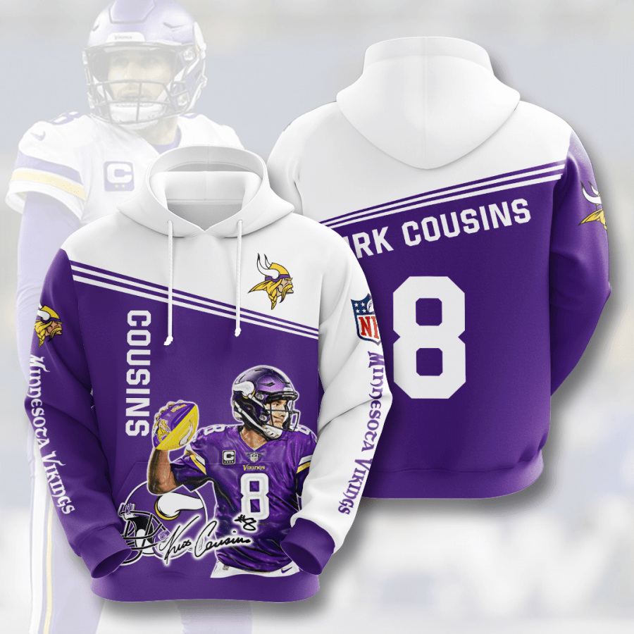 Minnesota Vikings Cousins NFL Football Team Hoodie