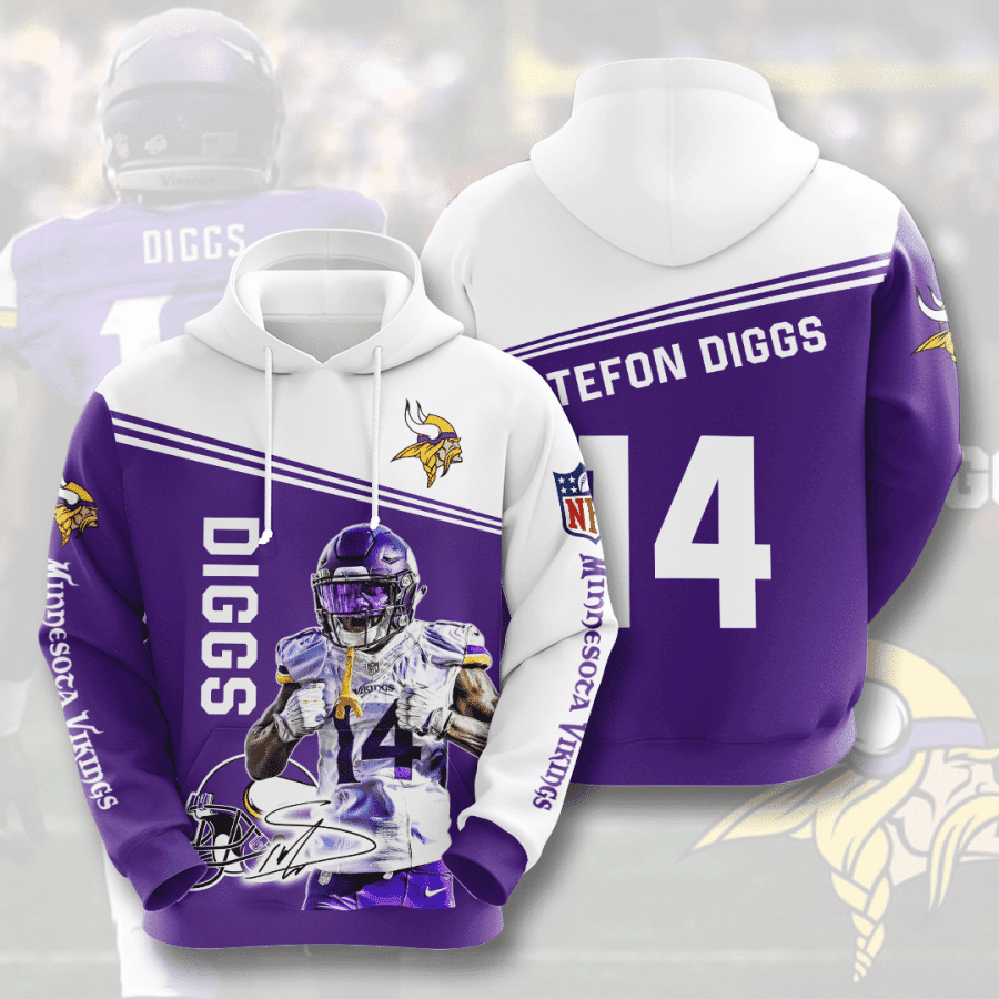 Minnesota Vikings Diggs 14 Hoodie Version 140