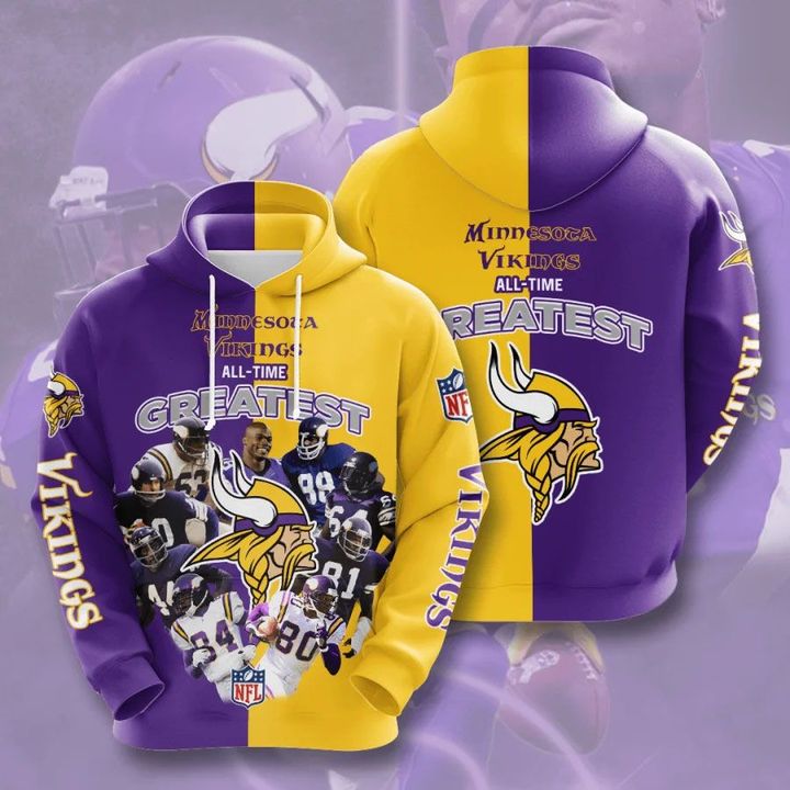 Minnesota Vikings Greatest Players NFL Football Team Hoodie
