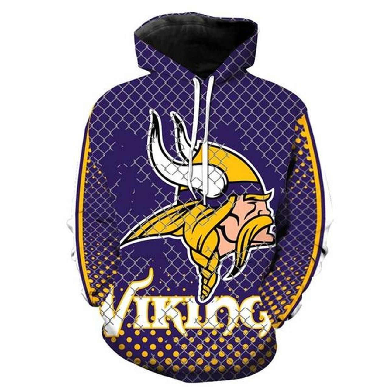 Minnesota Vikings Grids Hoodie Version 1714
