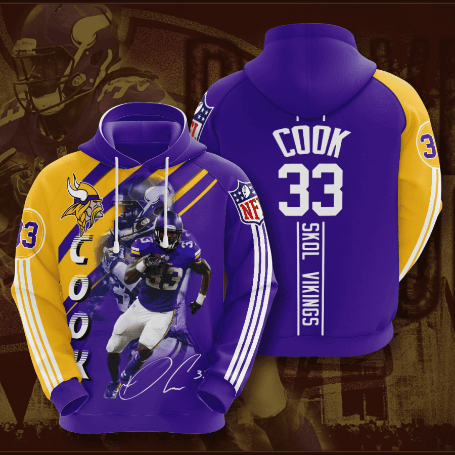Minnesota Vikings Hoodie  Zip Hoodie Version 288