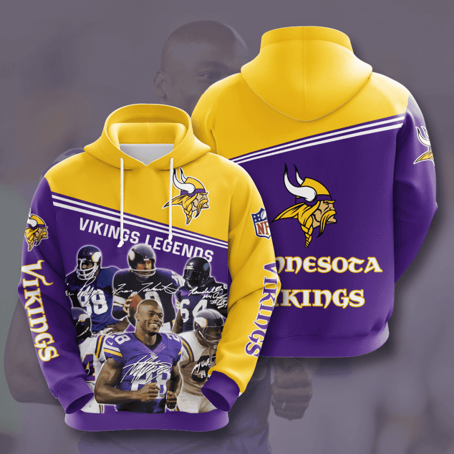 Minnesota Vikings Hoodie  Zip Hoodie Version 296