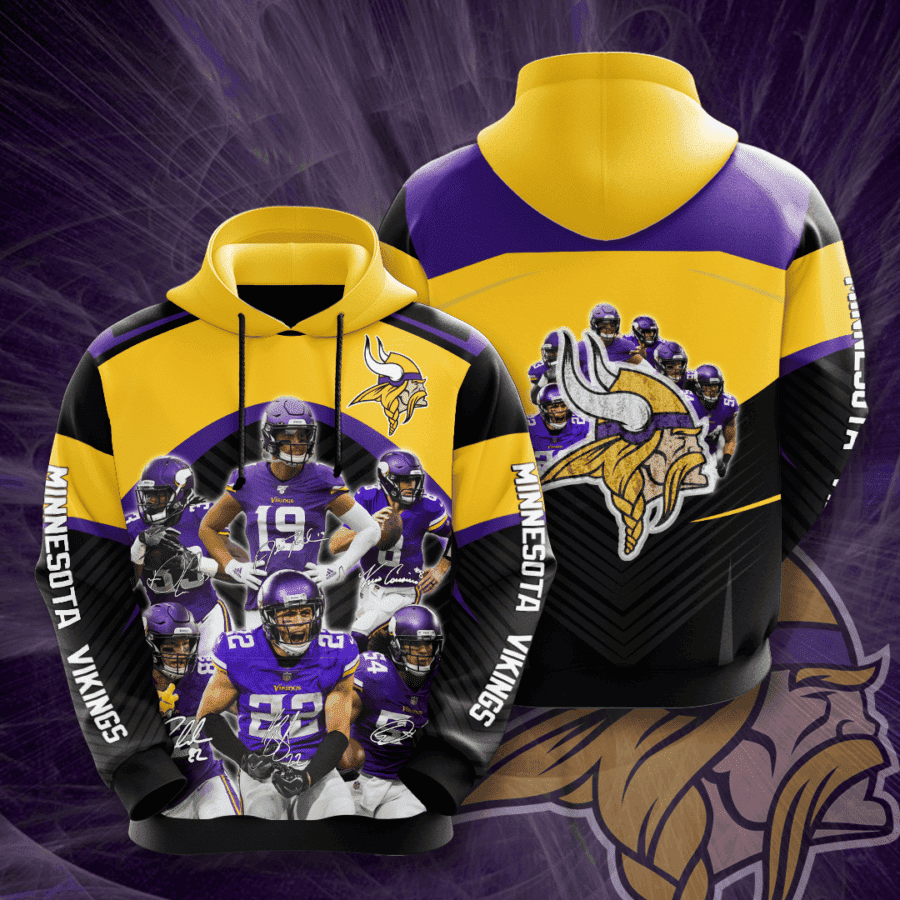Minnesota Vikings Hoodie  Zip Hoodie Version 299
