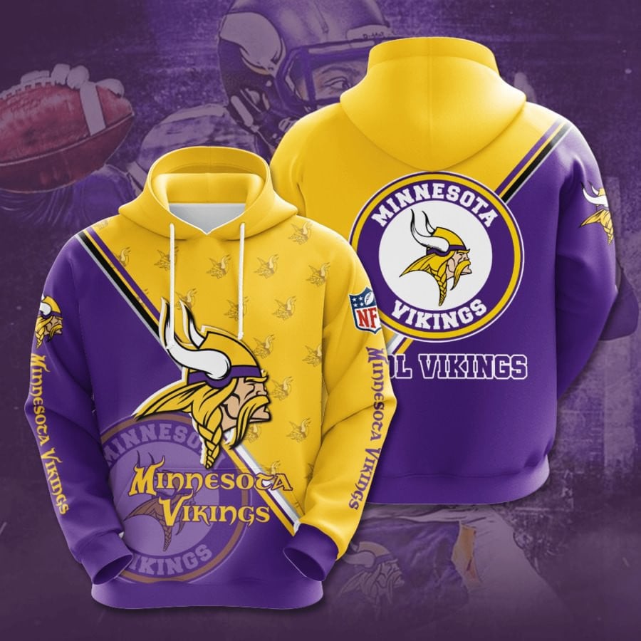 Minnesota Vikings Logo NFL Football Team Hoodie