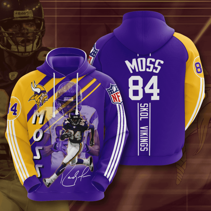 Minnesota Vikings Moss 84 Hoodie Version 1712