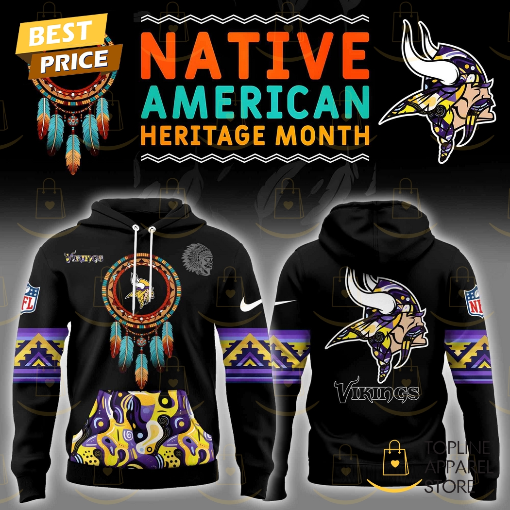 Minnesota Vikings Native American Heritage Month Hoodie Gift For Sport Music Fans