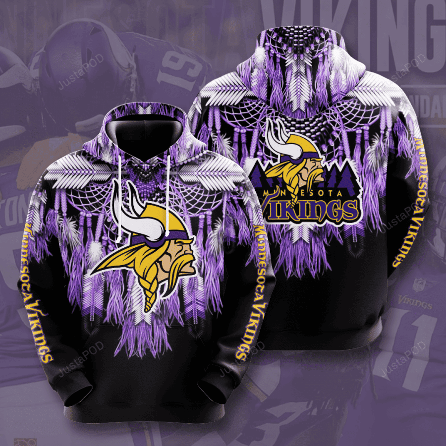 Minnesota Vikings Native American NFL Football Team Hoodie