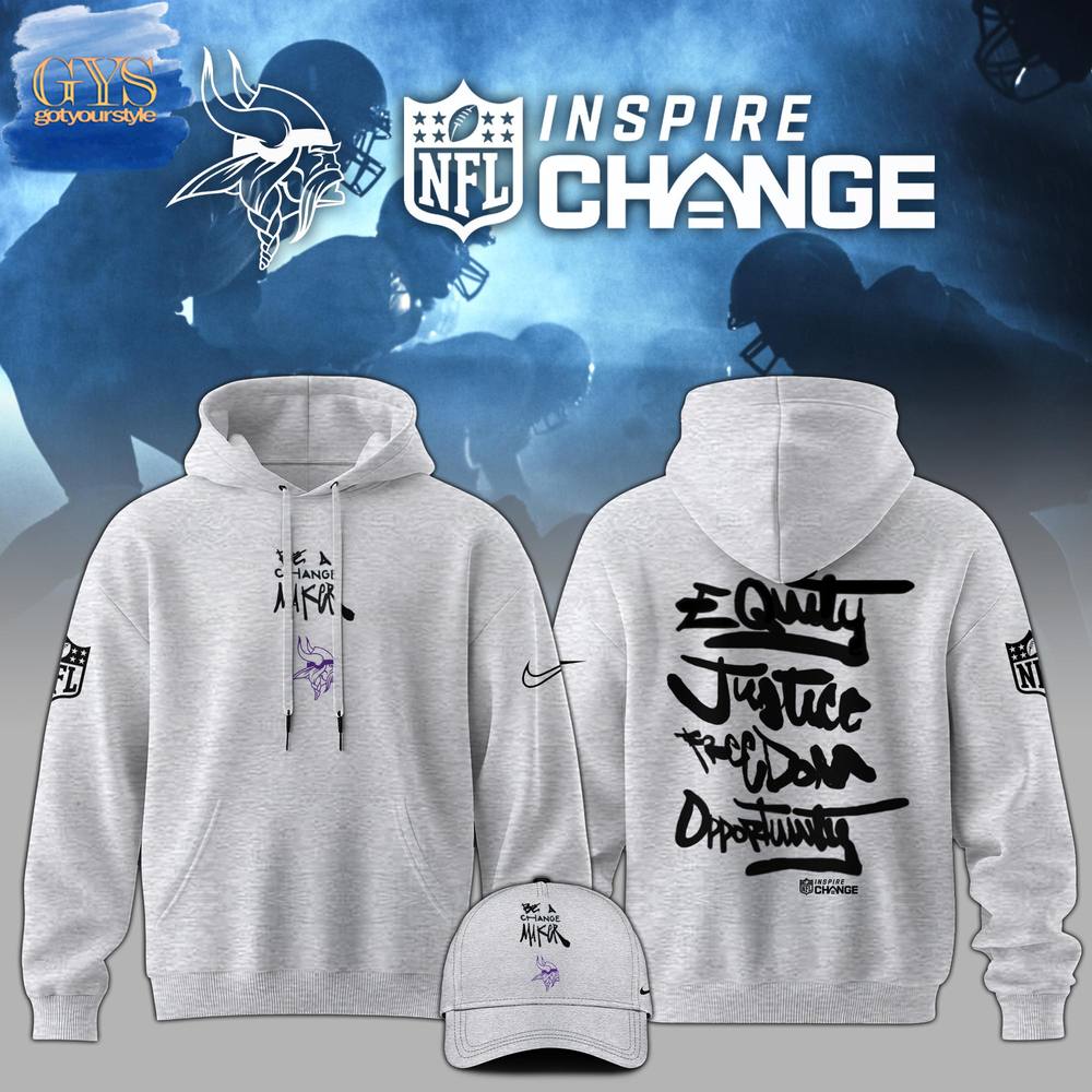 Minnesota Vikings NFL Be A Change Maker Hoodie Gift For Sport Music Fans