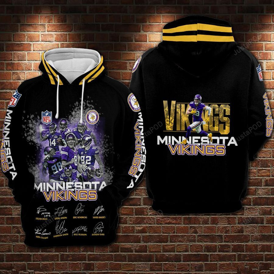 Minnesota Vikings Nfl Football Minesota Anniversary Hoodie