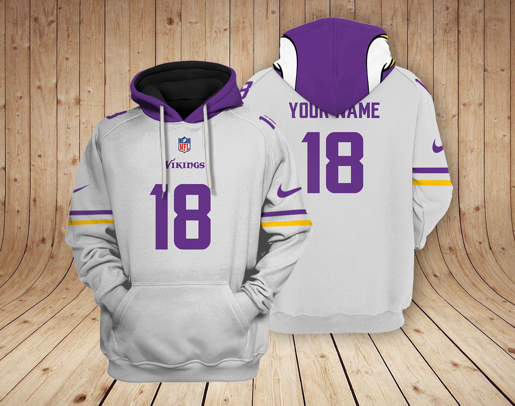 Minnesota Vikings NFL Team 3D Hoodie