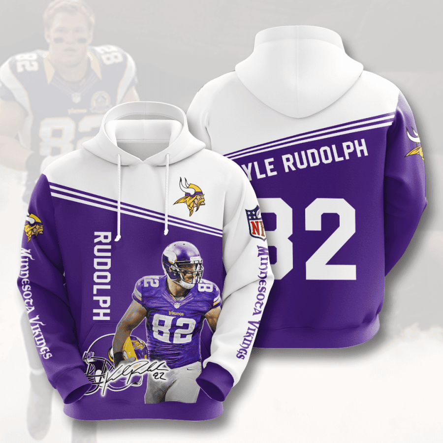 Minnesota Vikings Rudolph 82 Hoodie Version 107