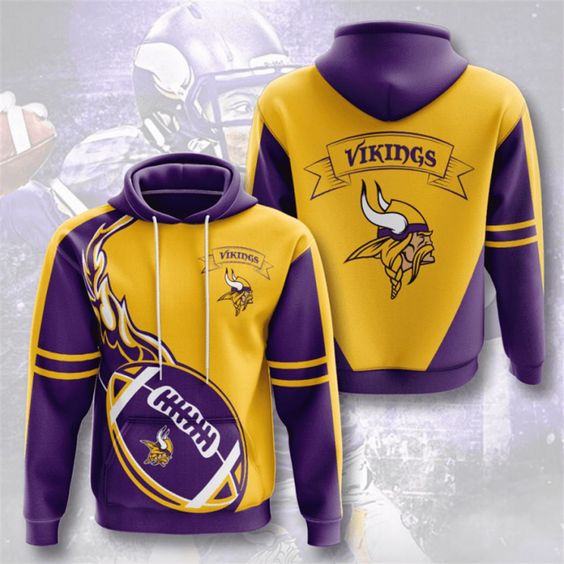 Minnesota Vikings V4 NFL Football Team Hoodie