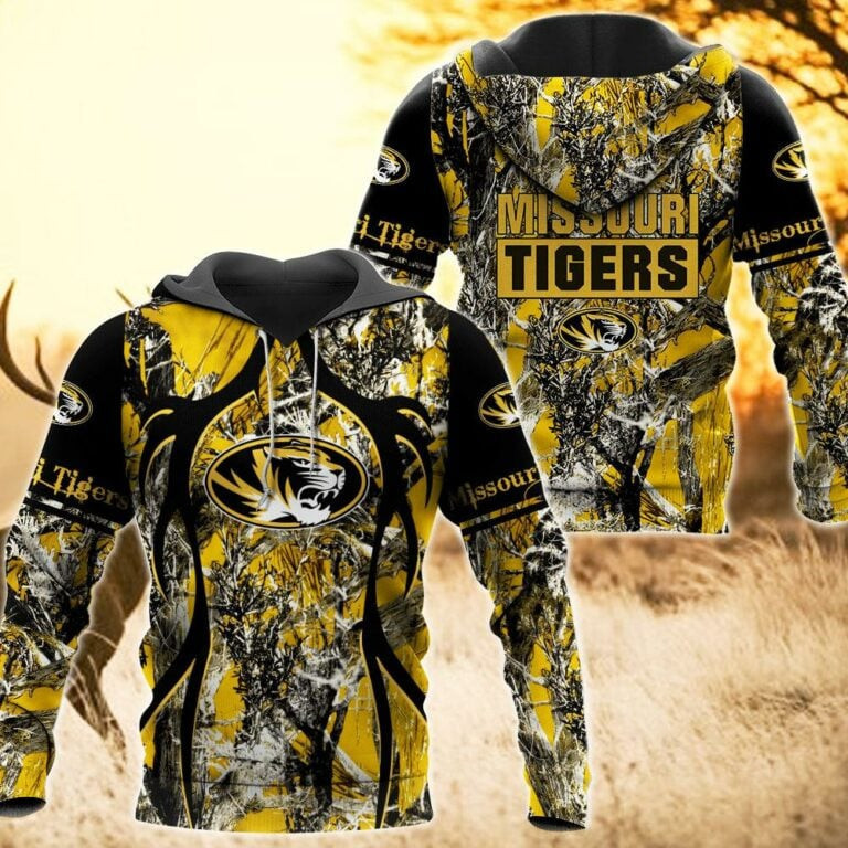 Missouri Tigers Camo Hunting 3D printed Sweatshirt Hoodie Zipped Hoodie