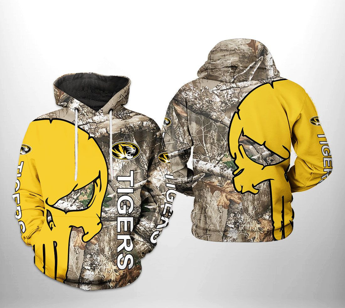 Missouri Tigers NCAA Camo Veteran Hunting Hoodie