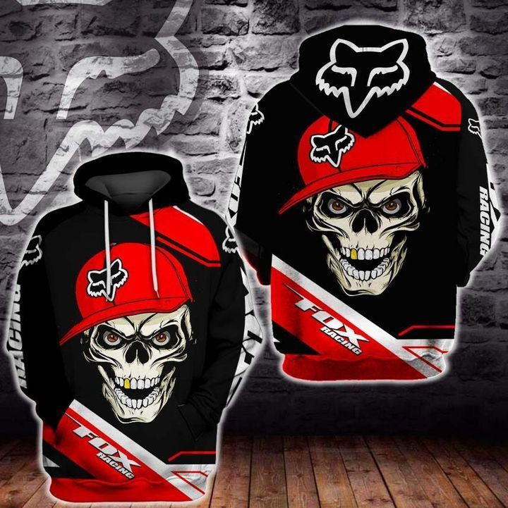 Monster Fox Skull With 3d Hoodie Zip Hoodie