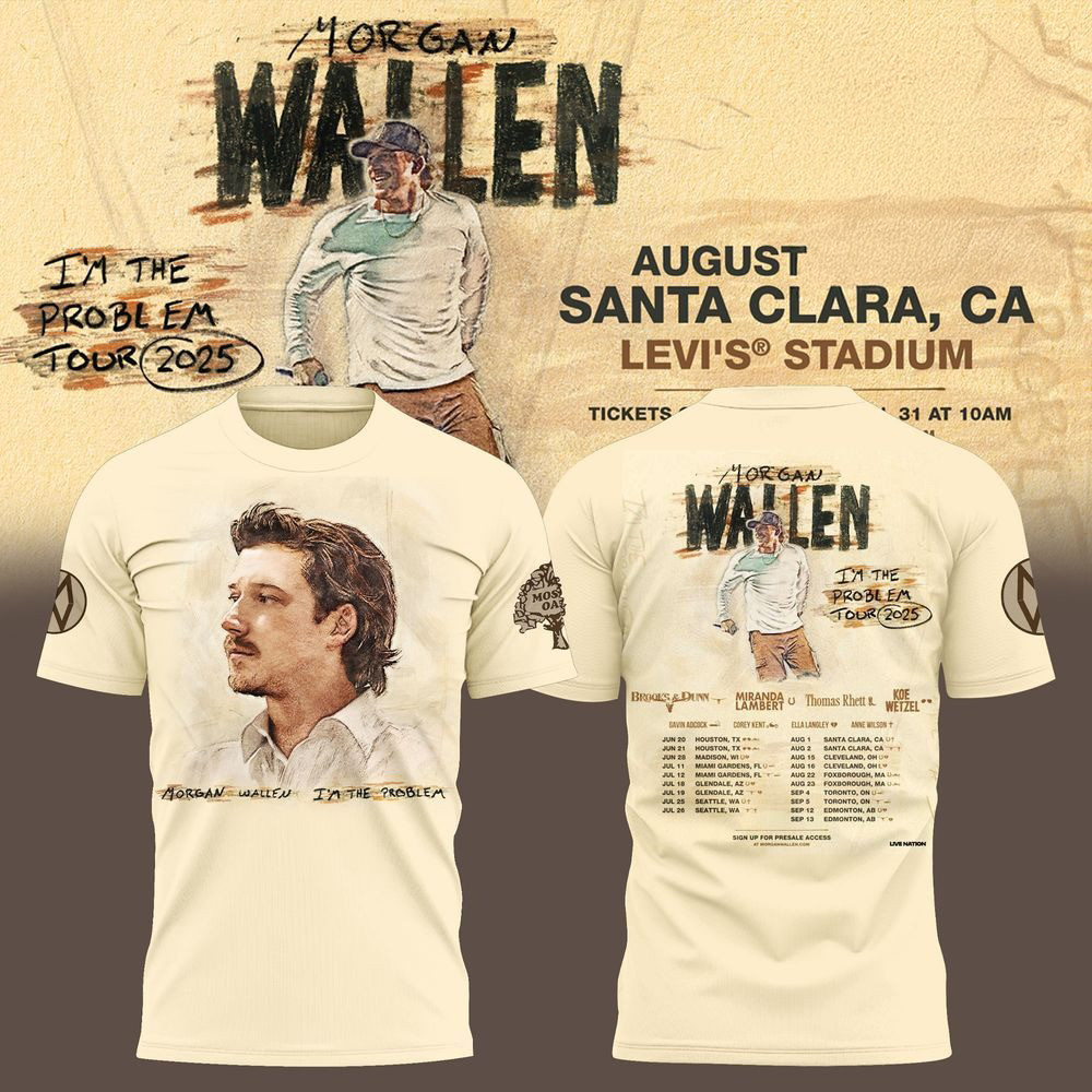 Morgan Wallen I'm The Problem Tour 2025 Shirt Presents For Music Lovers