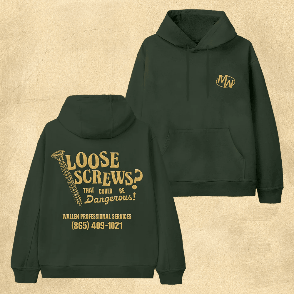 Morgan Wallen Merch Morgan Wallen Hoodie MW Loose Screws Hoodie Good Fathers Day Gifts