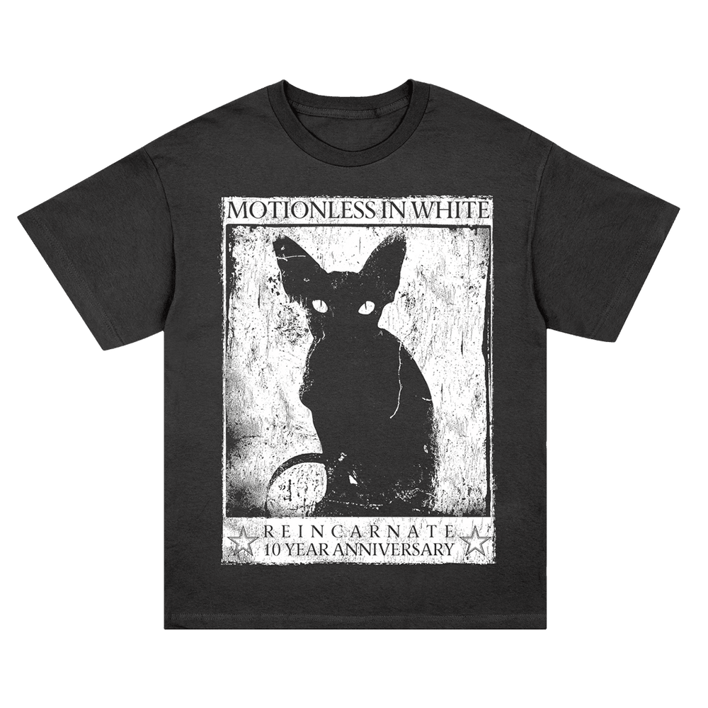 Motionless In White Merch Motionless In White Reincarnate 10 Years Anniversary Sphynx T-Shirt