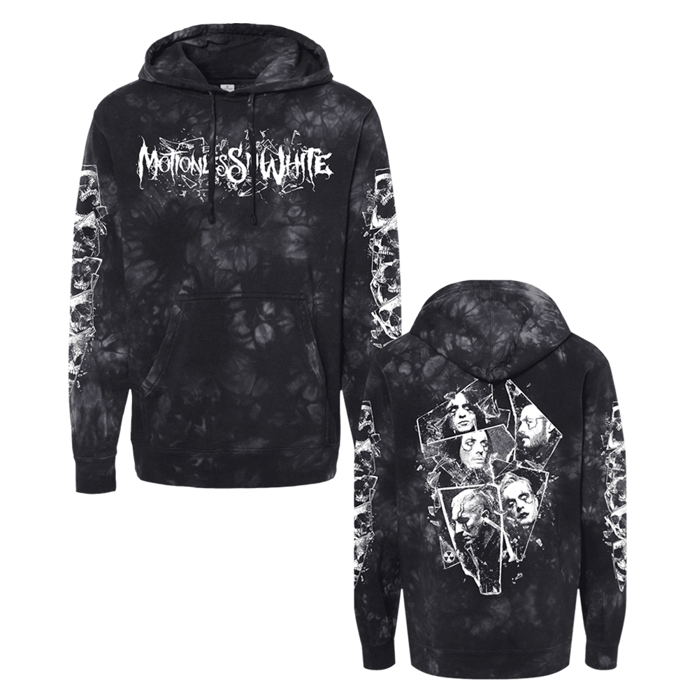 Motionless In White Merch Motionless In White Shattered Tie Dye Hoodie Gift For Fans