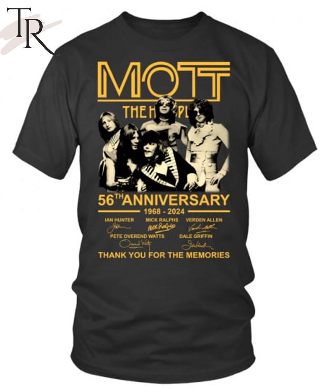 Mott The Hoople 56th Anniversary 1968-2024 Thank You For The Memories T-Shirt