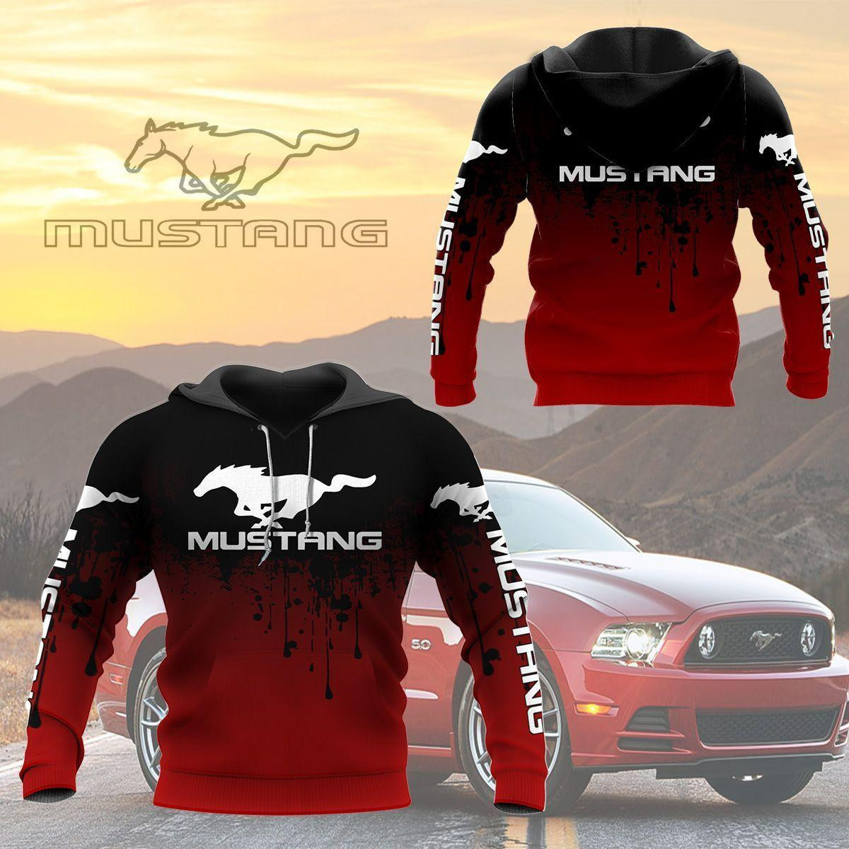 Mustang 3D Hoodie Fan Gift Style 200 Zip Up 