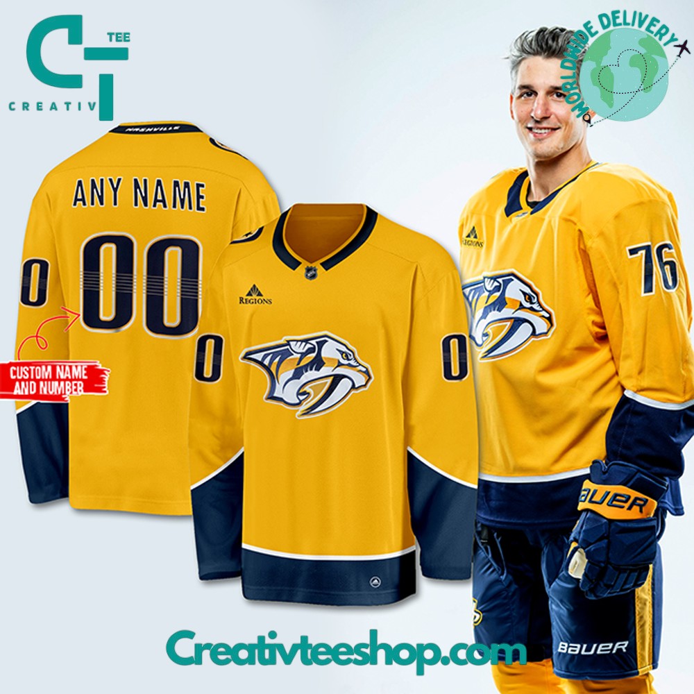 Nashville Predators 2024 Yellow Hockey Jersey