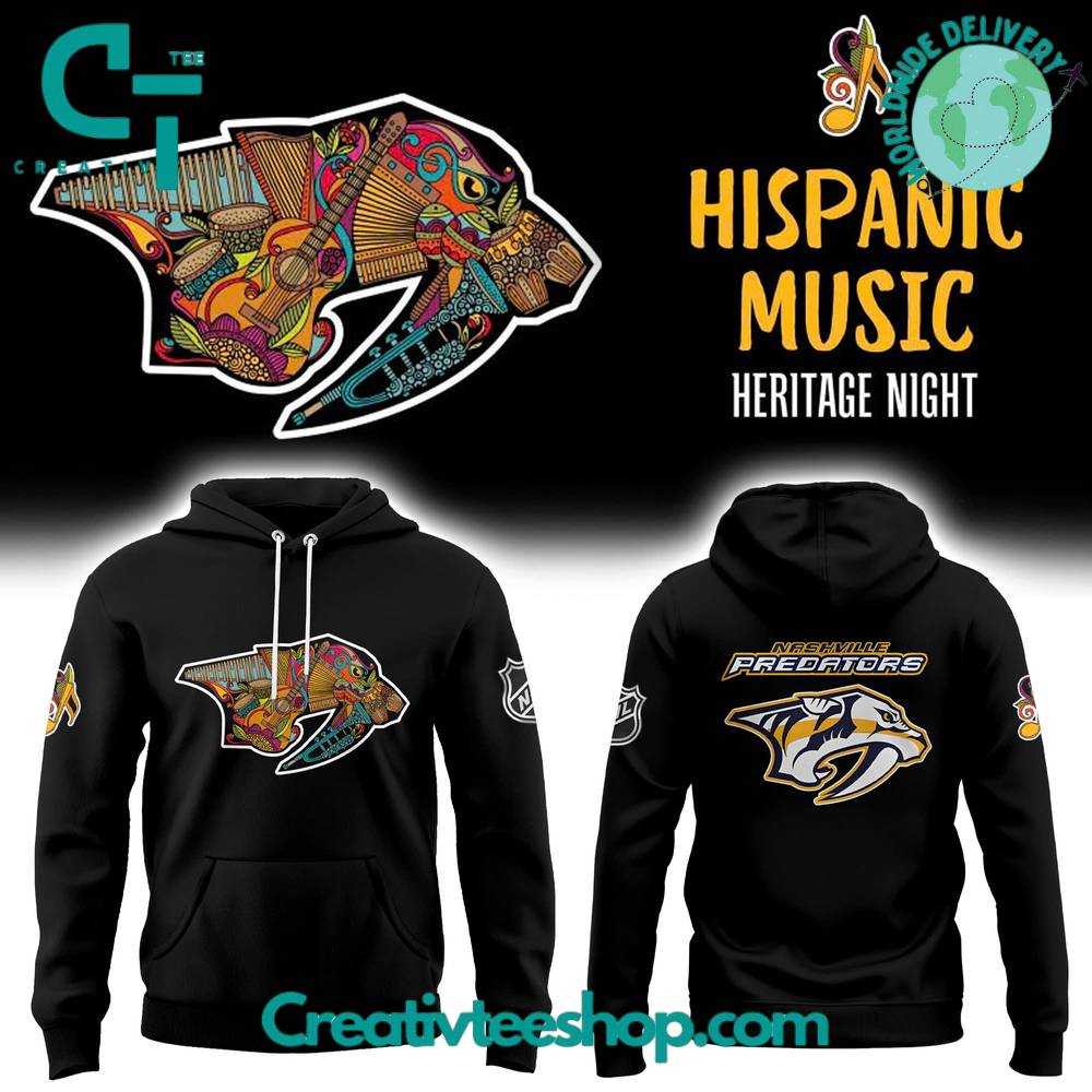 Nashville Predators Hispanic Music Heritage Night 2024 Hoodie